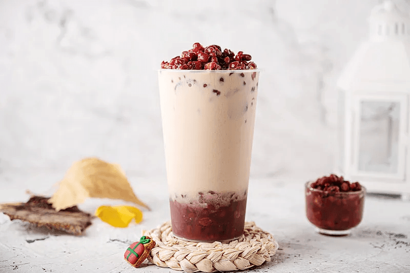 Red Bean Milk Tea