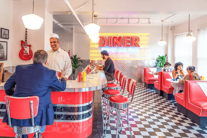 A busy diner representing one venue in a multi-location restaurant group